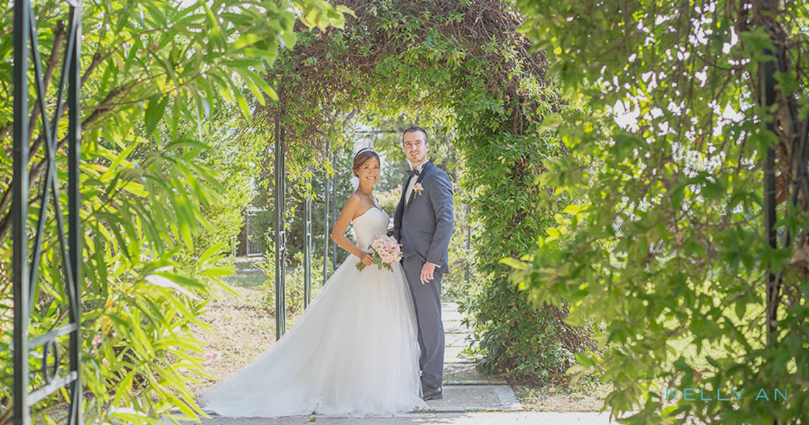 南フランス・ヴァンス村・シャトーサンマルタンガーデンにてフォトウエディング