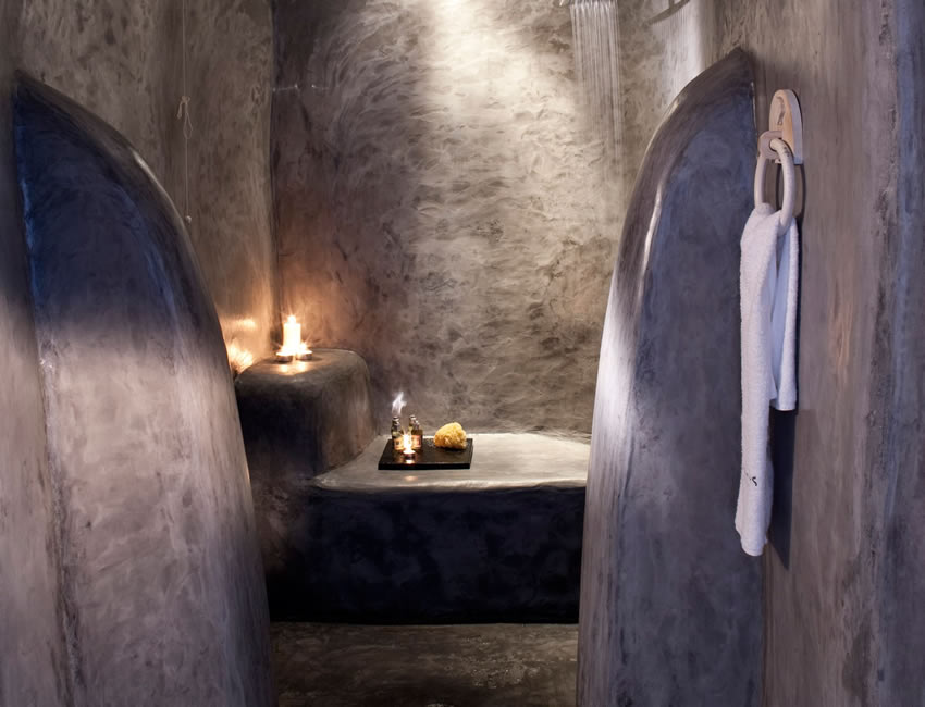 ギリシャ・サントリーニ島アンドロニスラグジュアリースイーツシャワールーム