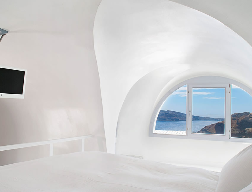 ギリシャ・サントリーニ島カティキエスホテルエントランス