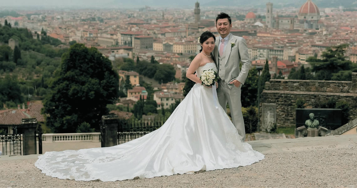 イタリア・フィレンチェ・挙式カップルフォトツアー