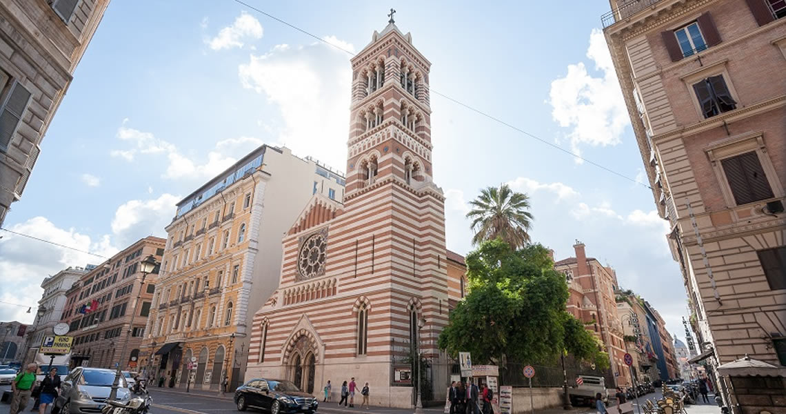 イタリア・ローマ・セントポールズ教会外観