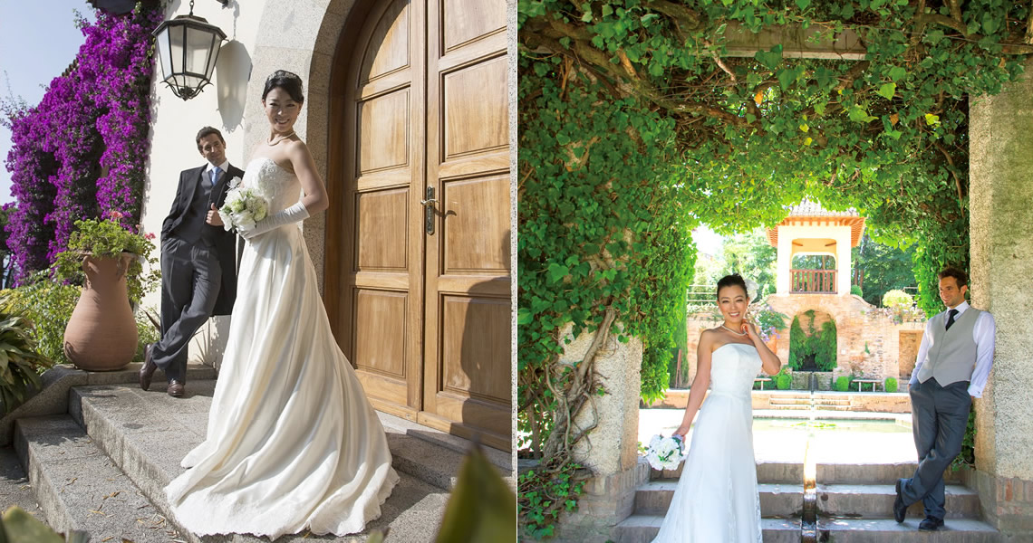 バルセロナ挙式トレ・デル・ピにてウエディング