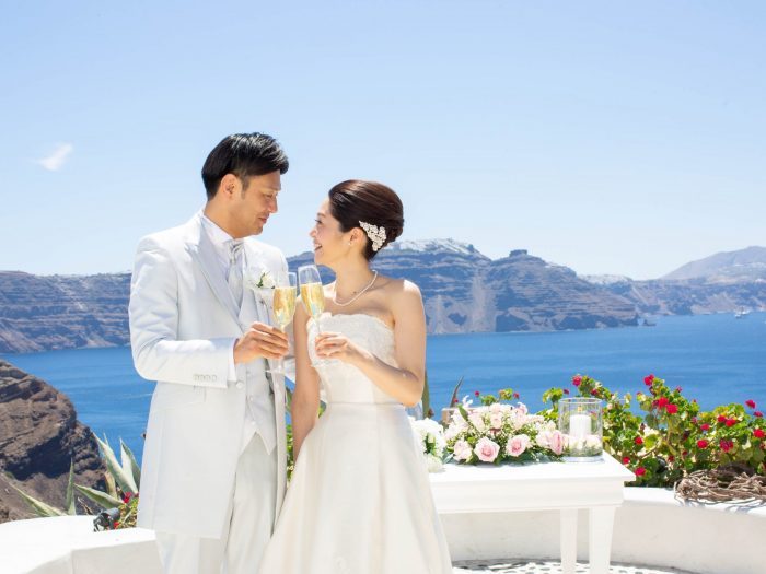 アンドロニスラグジュアリースイーツ挙式セレモニー乾杯