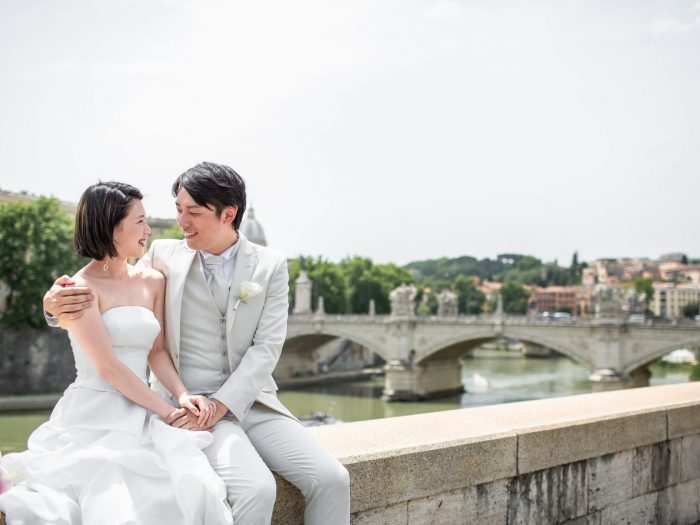 ローマ・セントポールズ教会ウエディングフォト