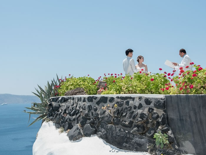 アンドロニスラグジュアリースイーツ挙式指輪交換