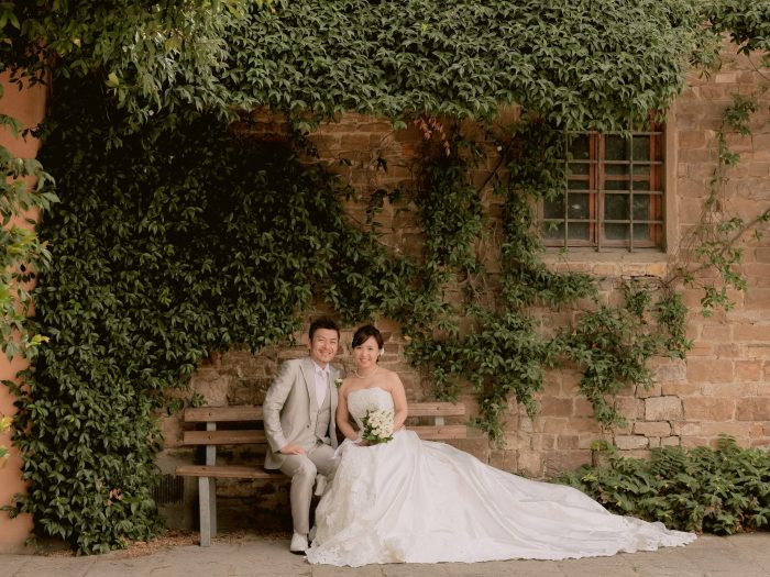 フィレンツェ・セントジェームズ教会挙式カップルフォトウェディング