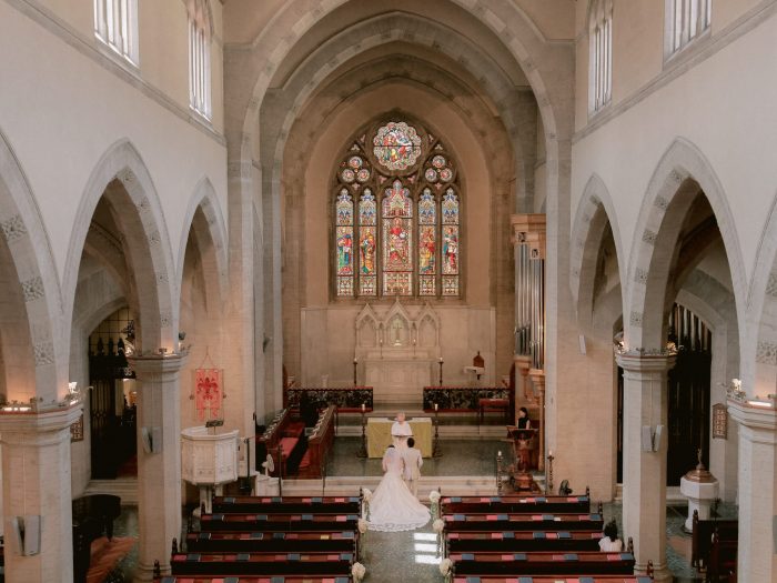 フィレンツェ・セントジェームズ教会挙式カップルセレモニー