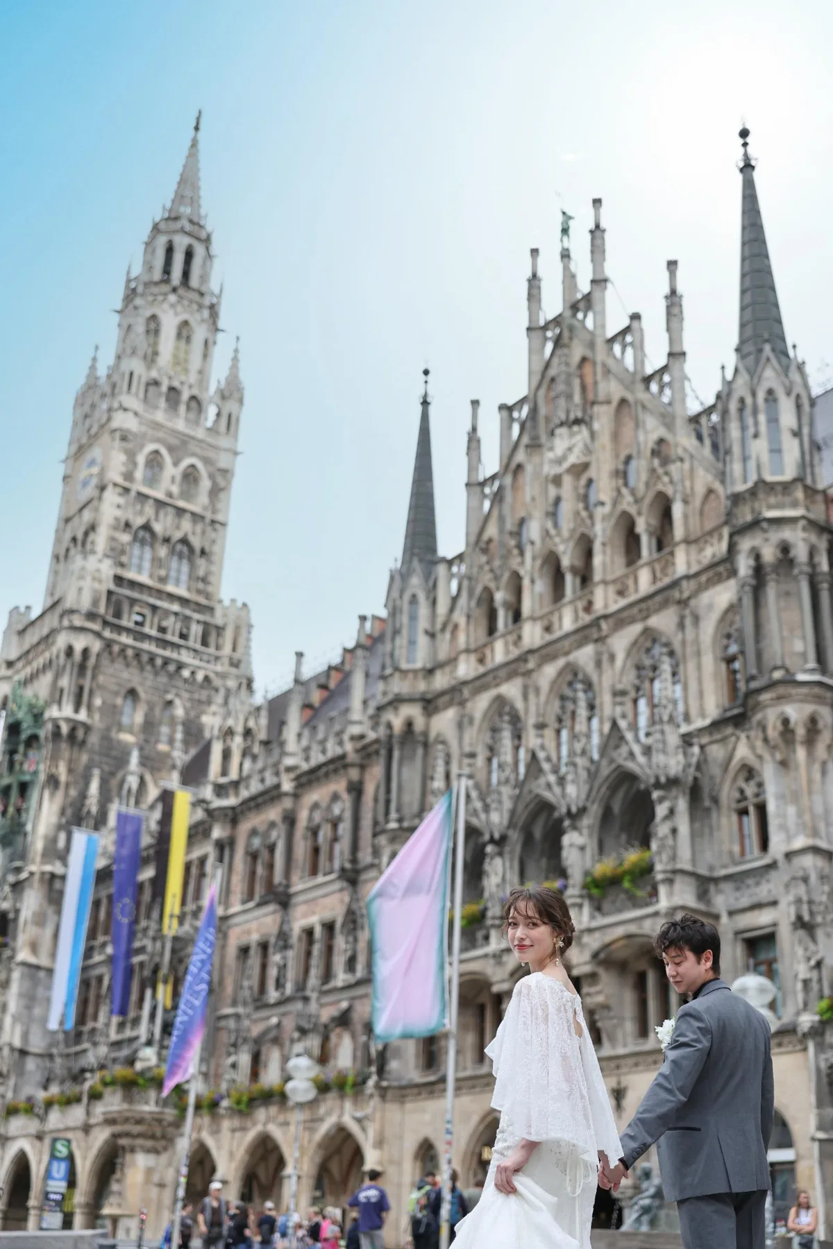 ミュンヘン旧市街でのウェディングフォト